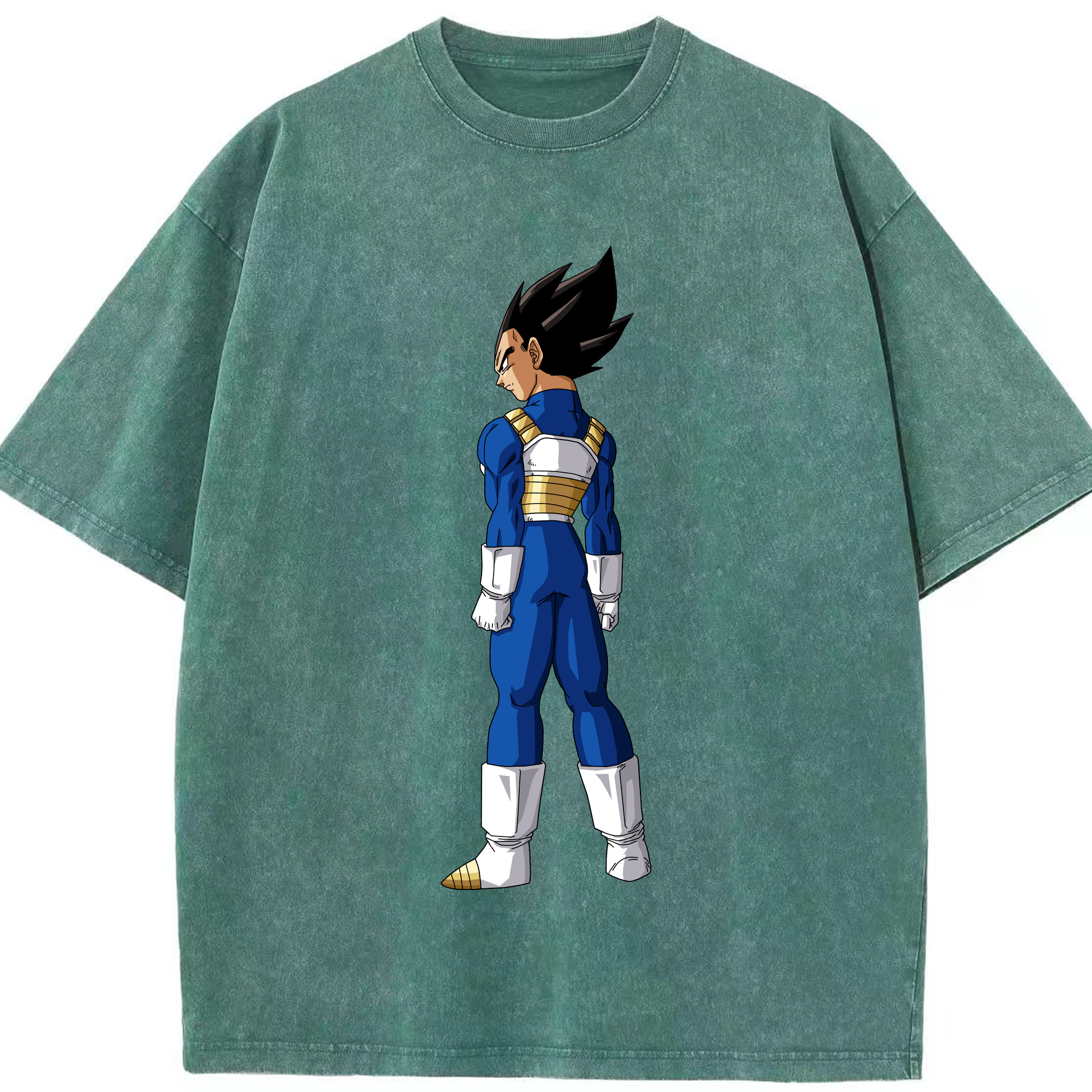 （画像用） ドラゴンボール ベジータ四世（Bejīta Yonsei）DRAGON BALL Vegeta IV 綿100% ヴィンテージ風 半袖Tシャツ（フロントプリント）